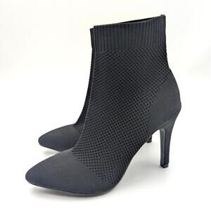 MIA Mckinley Stiletto Heel Bootie Women's Pointed Toe Black Size US5M EU36